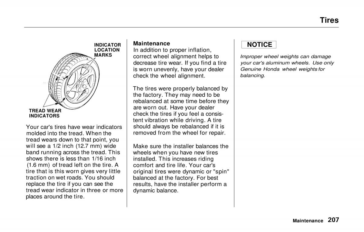 manual  Honda Prelude V 5 owners manual / page 204