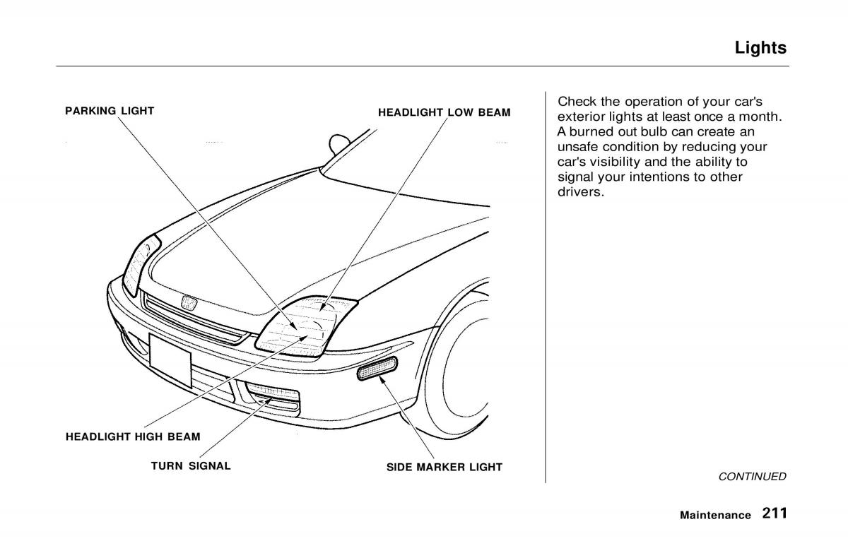 manual  Honda Prelude V 5 owners manual / page 208