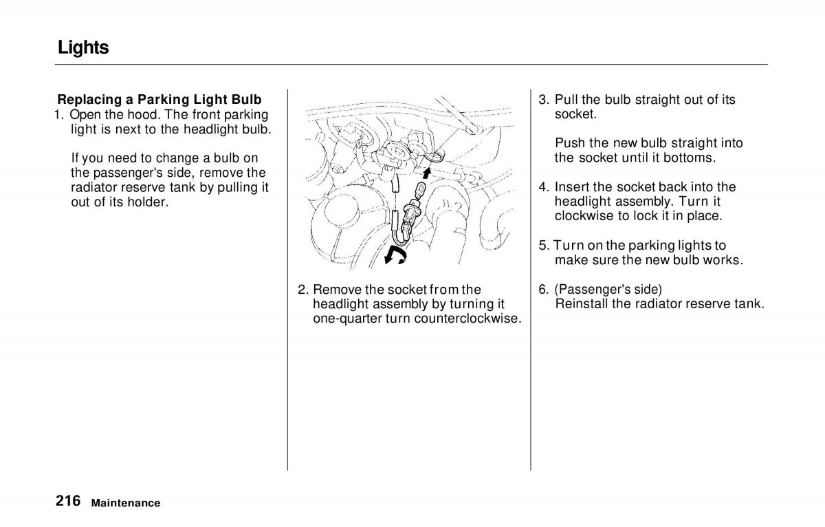 manual  Honda Prelude V 5 owners manual / page 213