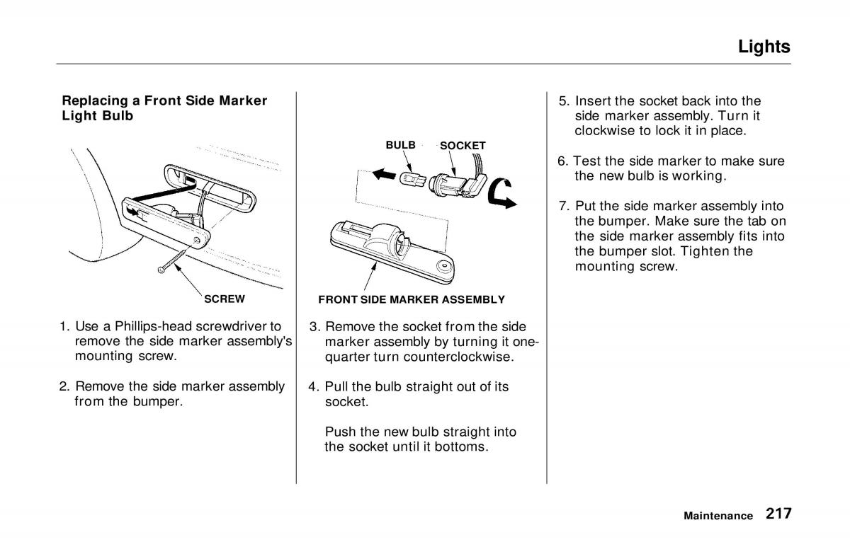 manual  Honda Prelude V 5 owners manual / page 214