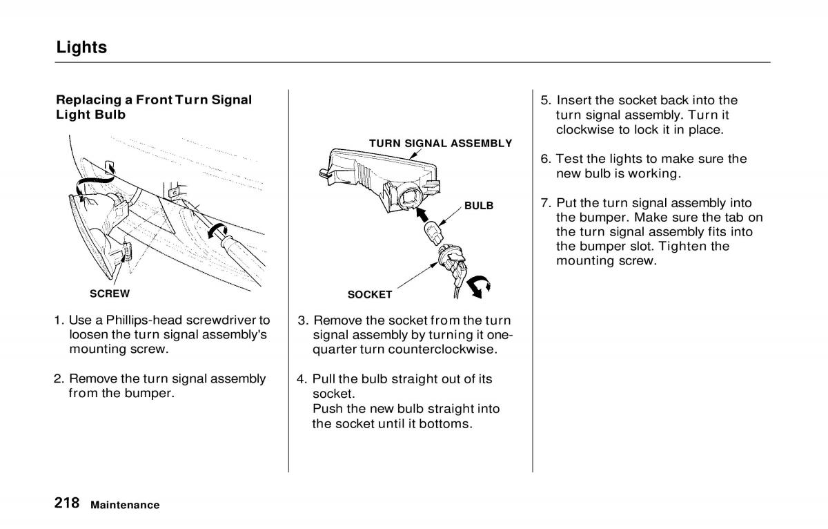 manual  Honda Prelude V 5 owners manual / page 215