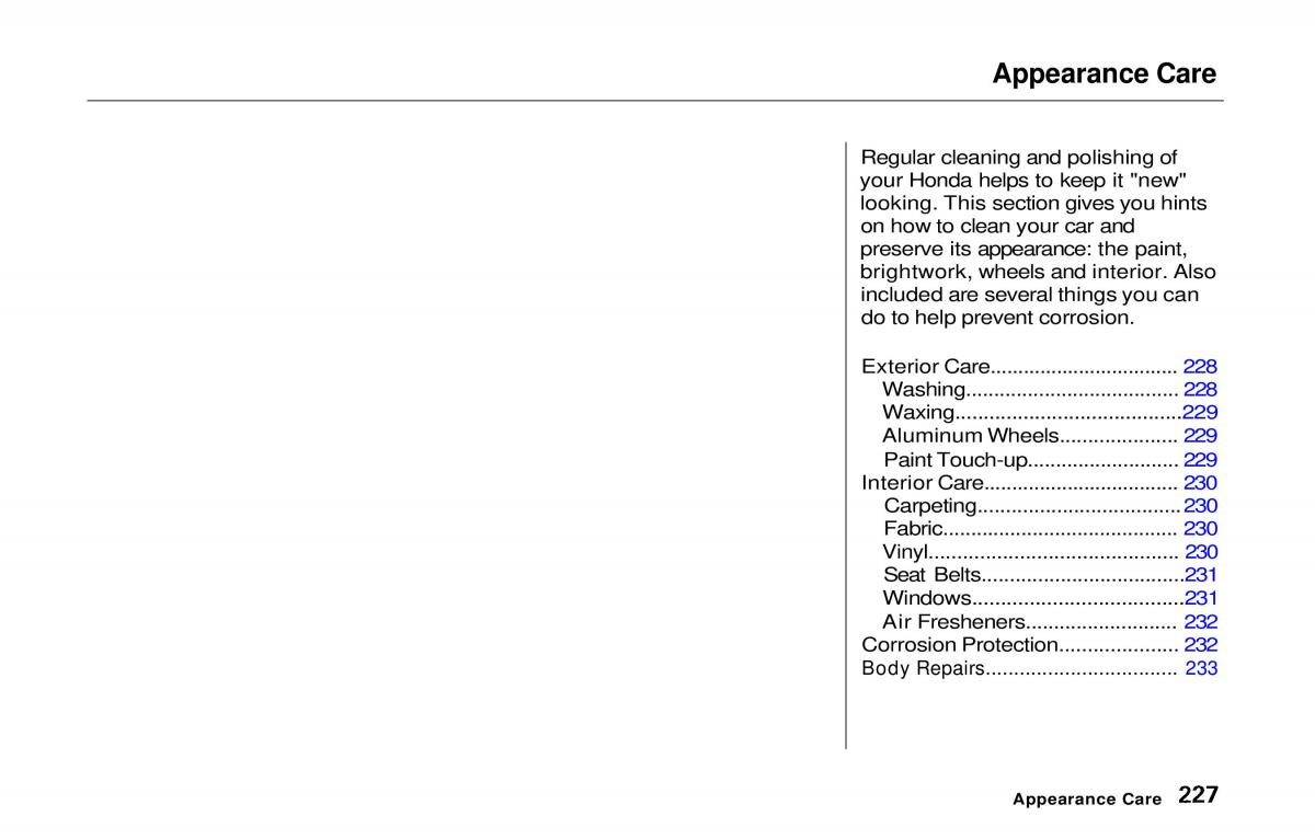 manual  Honda Prelude V 5 owners manual / page 223