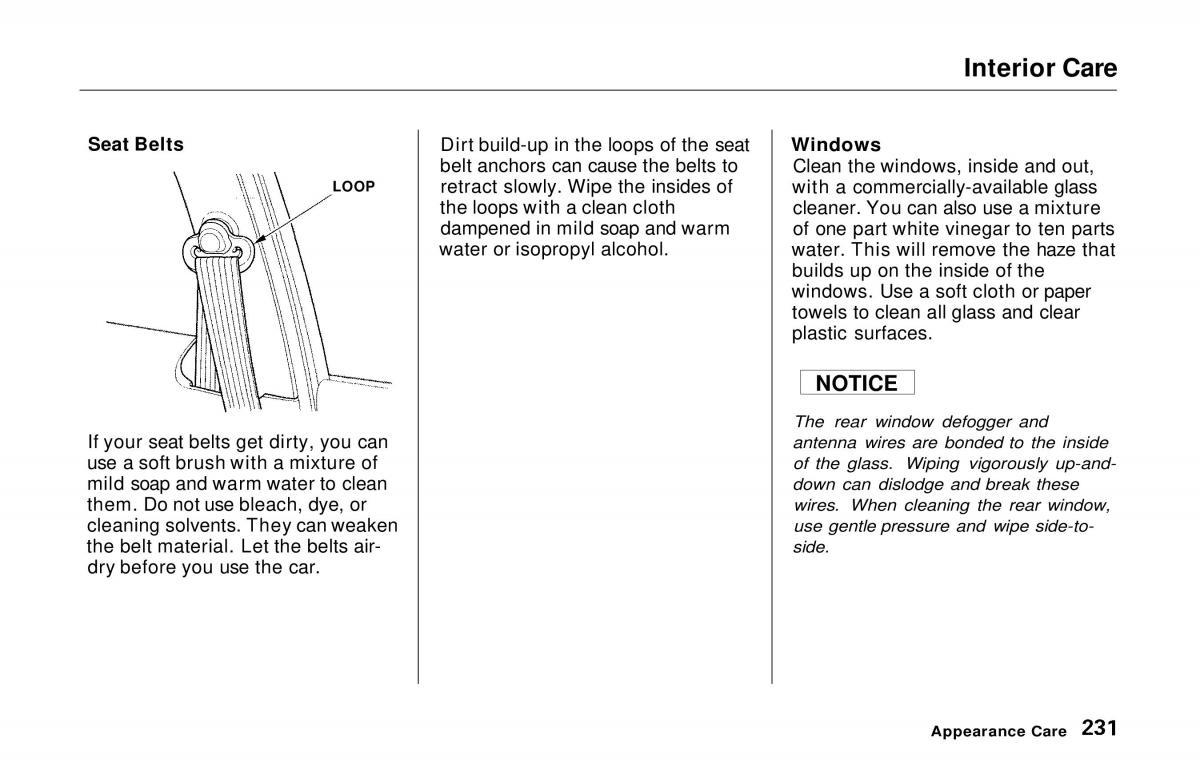 manual  Honda Prelude V 5 owners manual / page 227