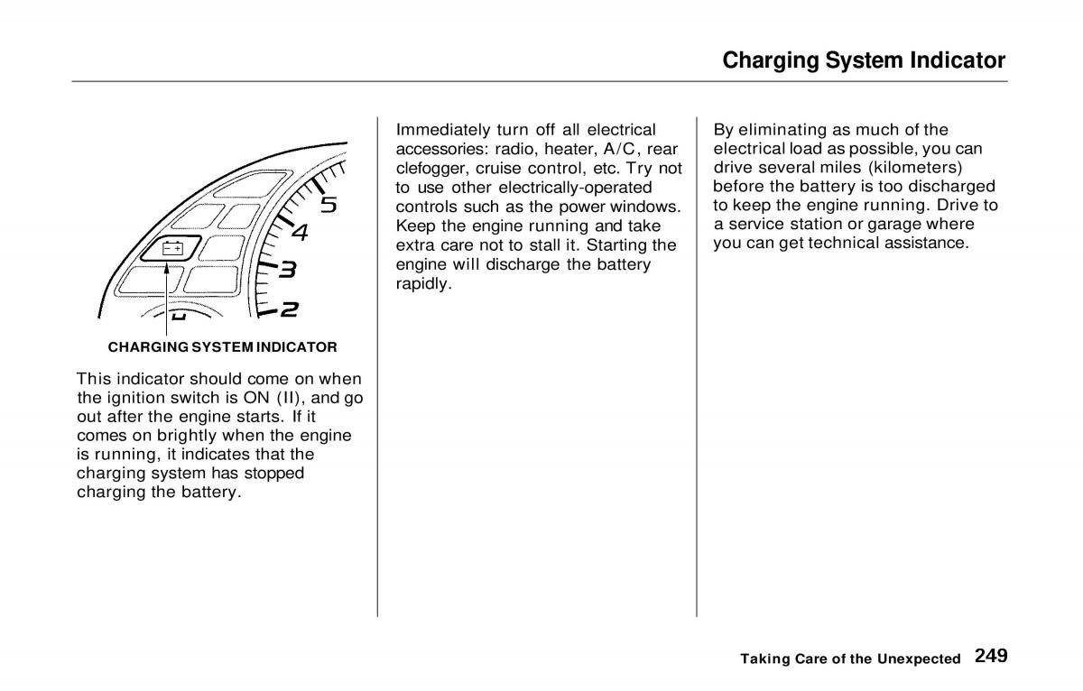 manual  Honda Prelude V 5 owners manual / page 244