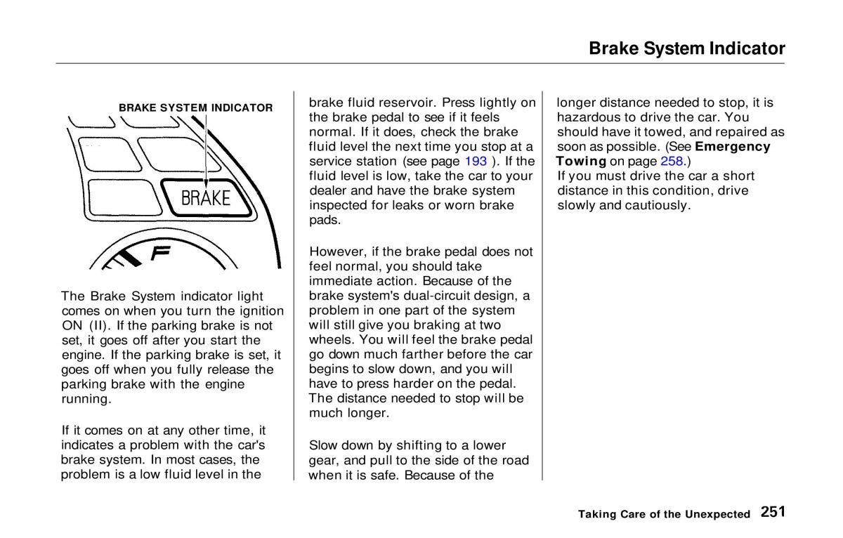 manual  Honda Prelude V 5 owners manual / page 246