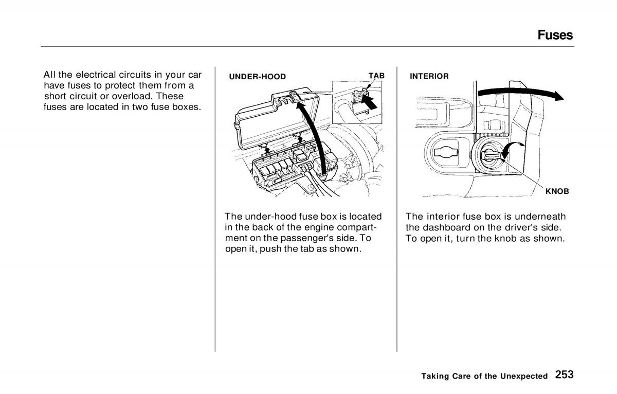 manual  Honda Prelude V 5 owners manual / page 248