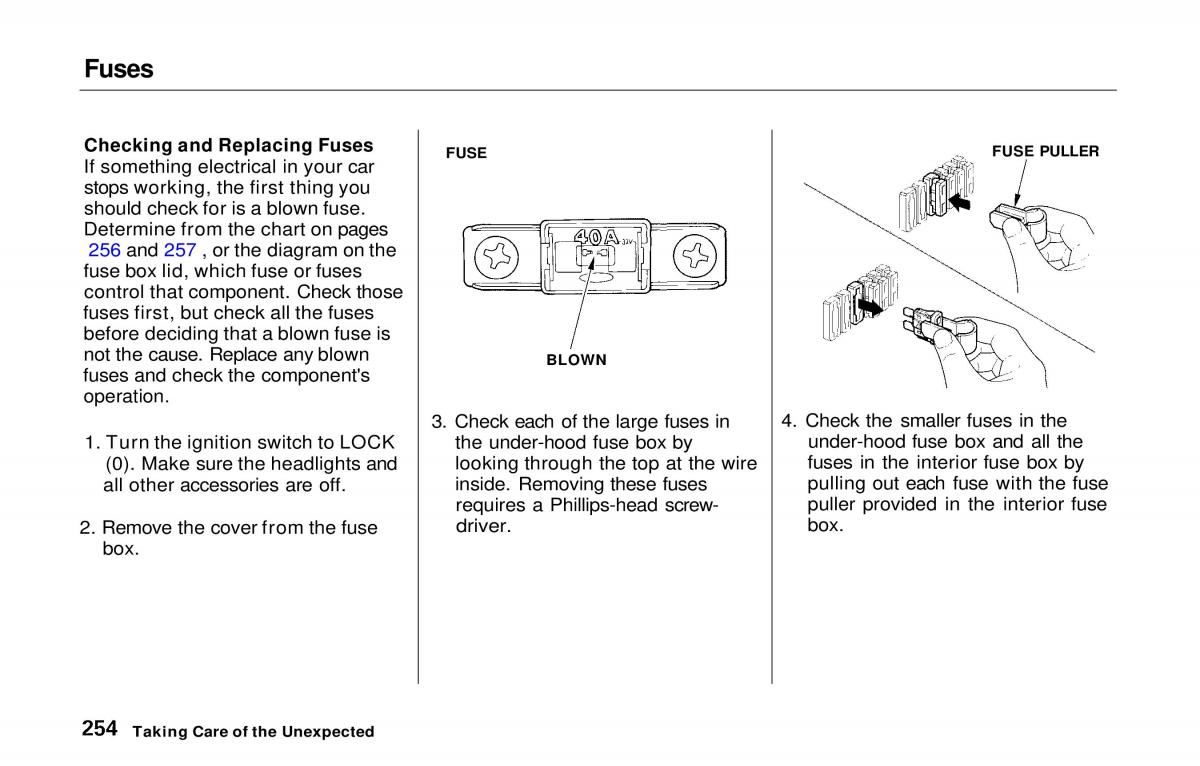 manual  Honda Prelude V 5 owners manual / page 249