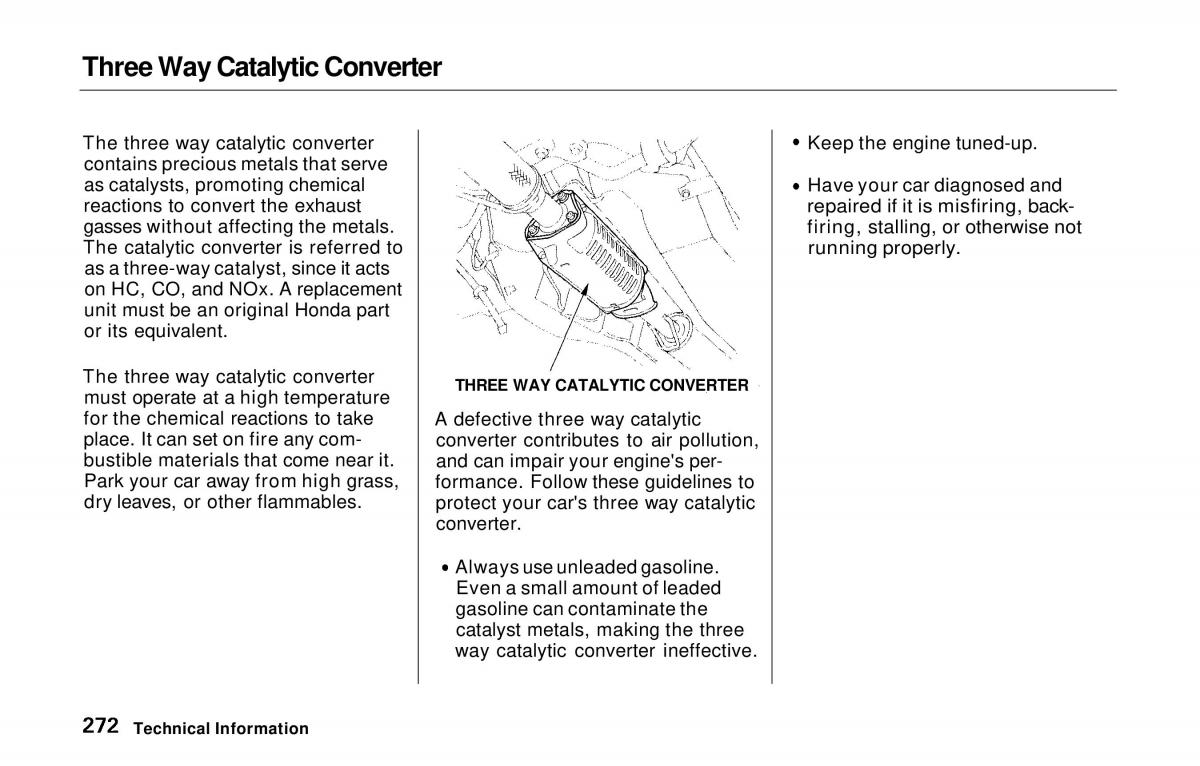 manual  Honda Prelude V 5 owners manual / page 266