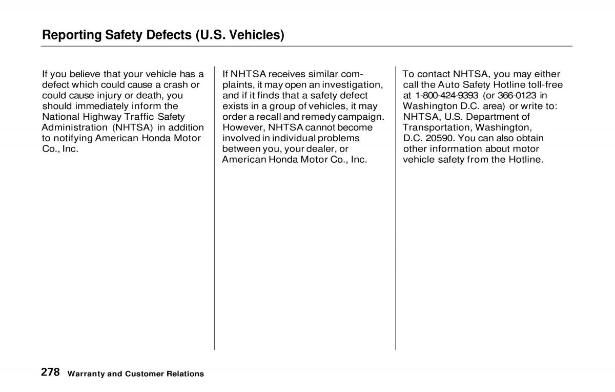 manual  Honda Prelude V 5 owners manual / page 272