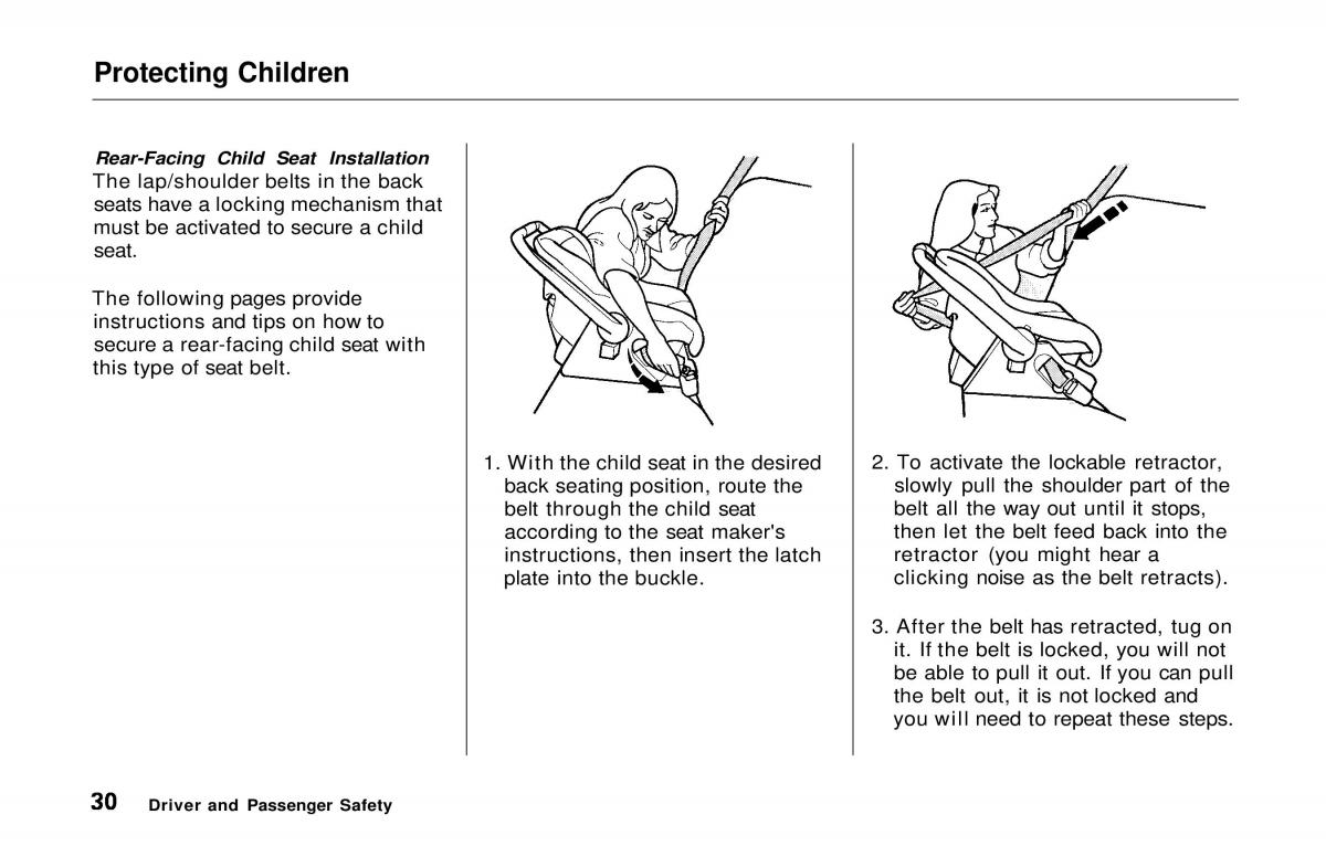 Honda Prelude V 5 owners manual / page 31