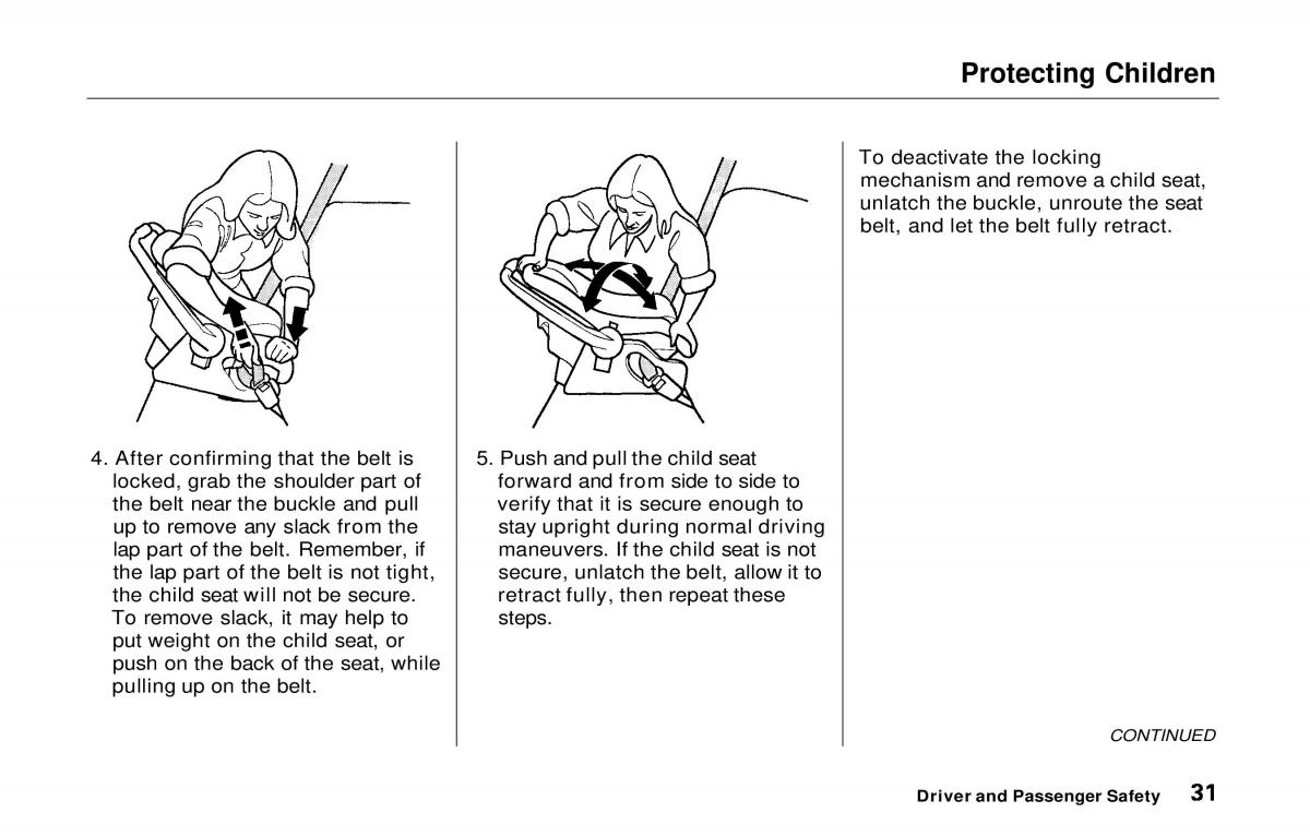 manual  Honda Prelude V 5 owners manual / page 32