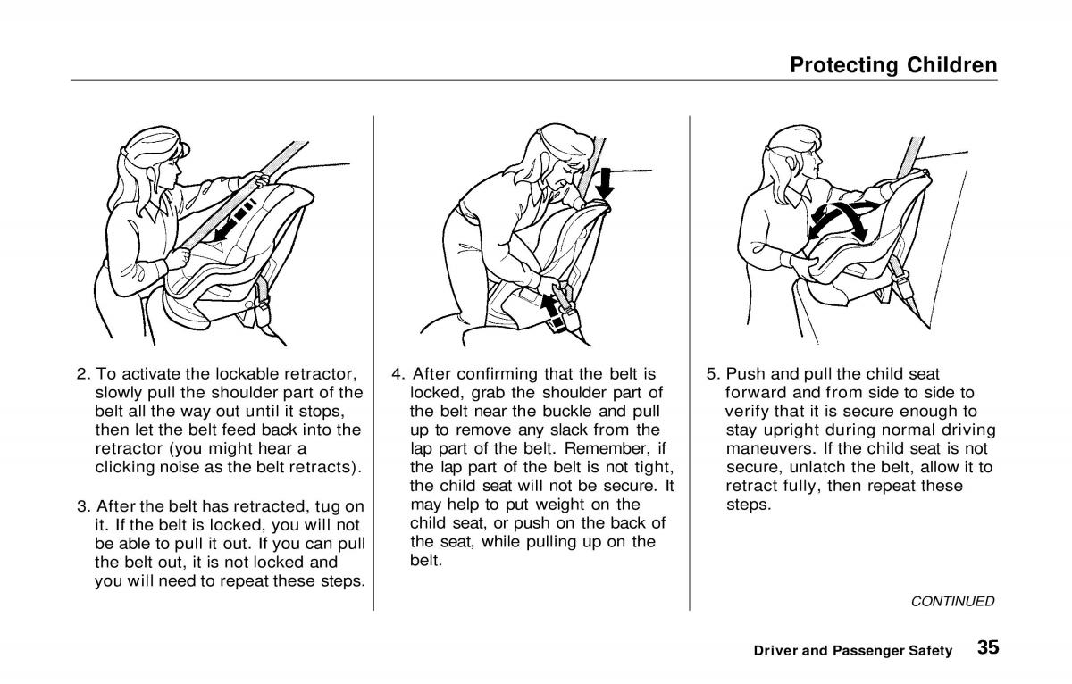 manual  Honda Prelude V 5 owners manual / page 36