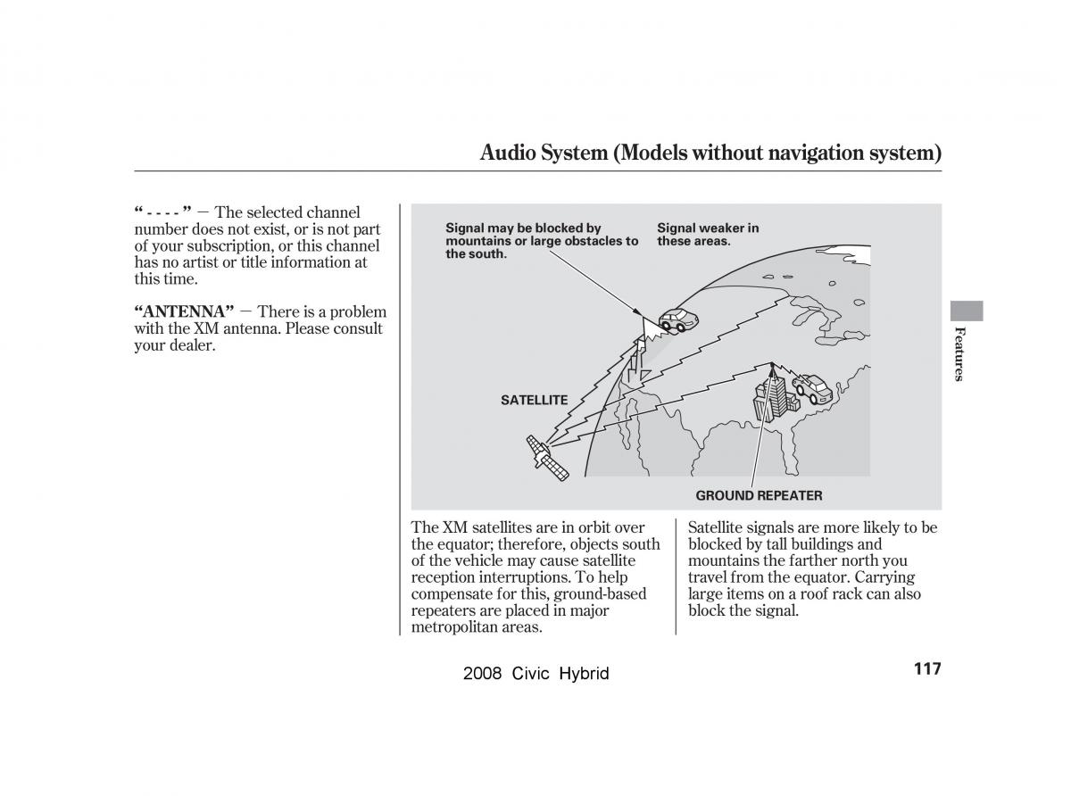 Honda Civic Hybrid VIII 8 owners manual / page 120