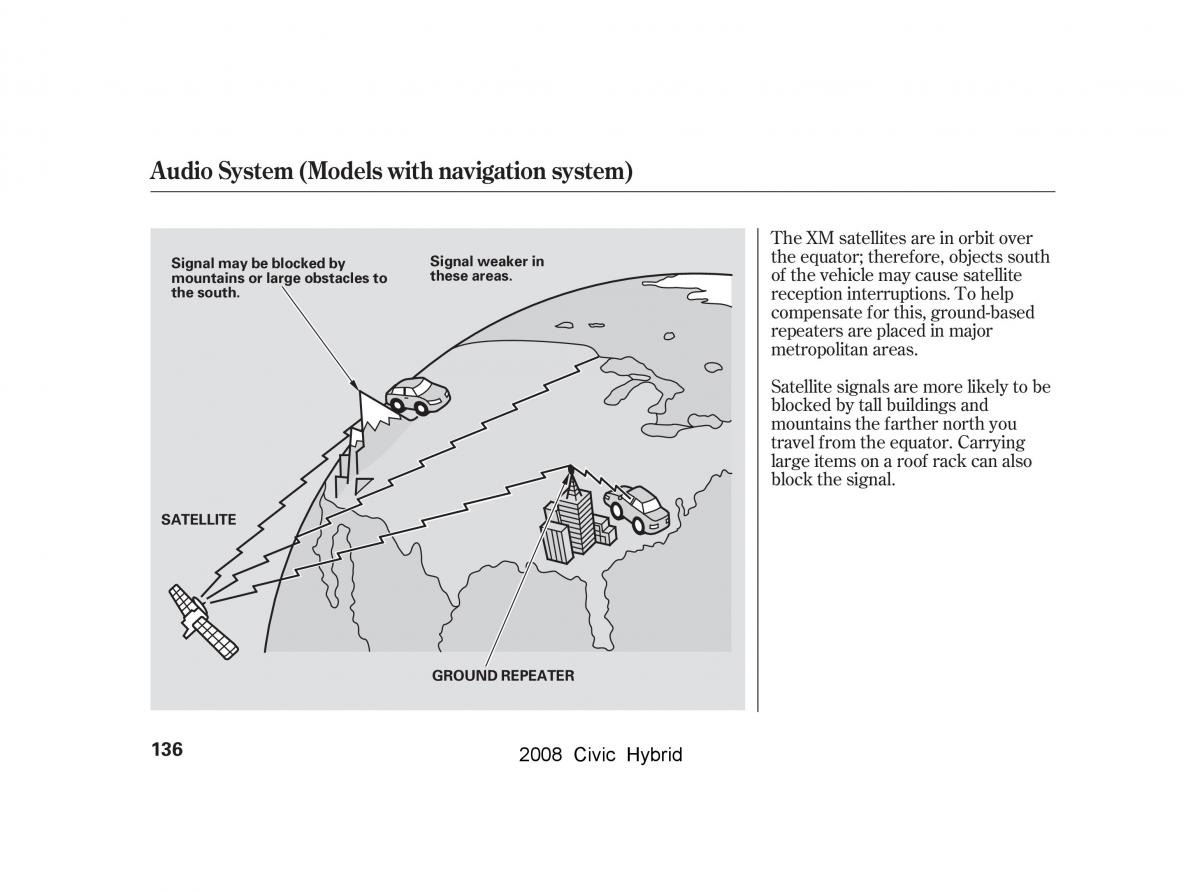 Honda Civic Hybrid VIII 8 owners manual / page 139