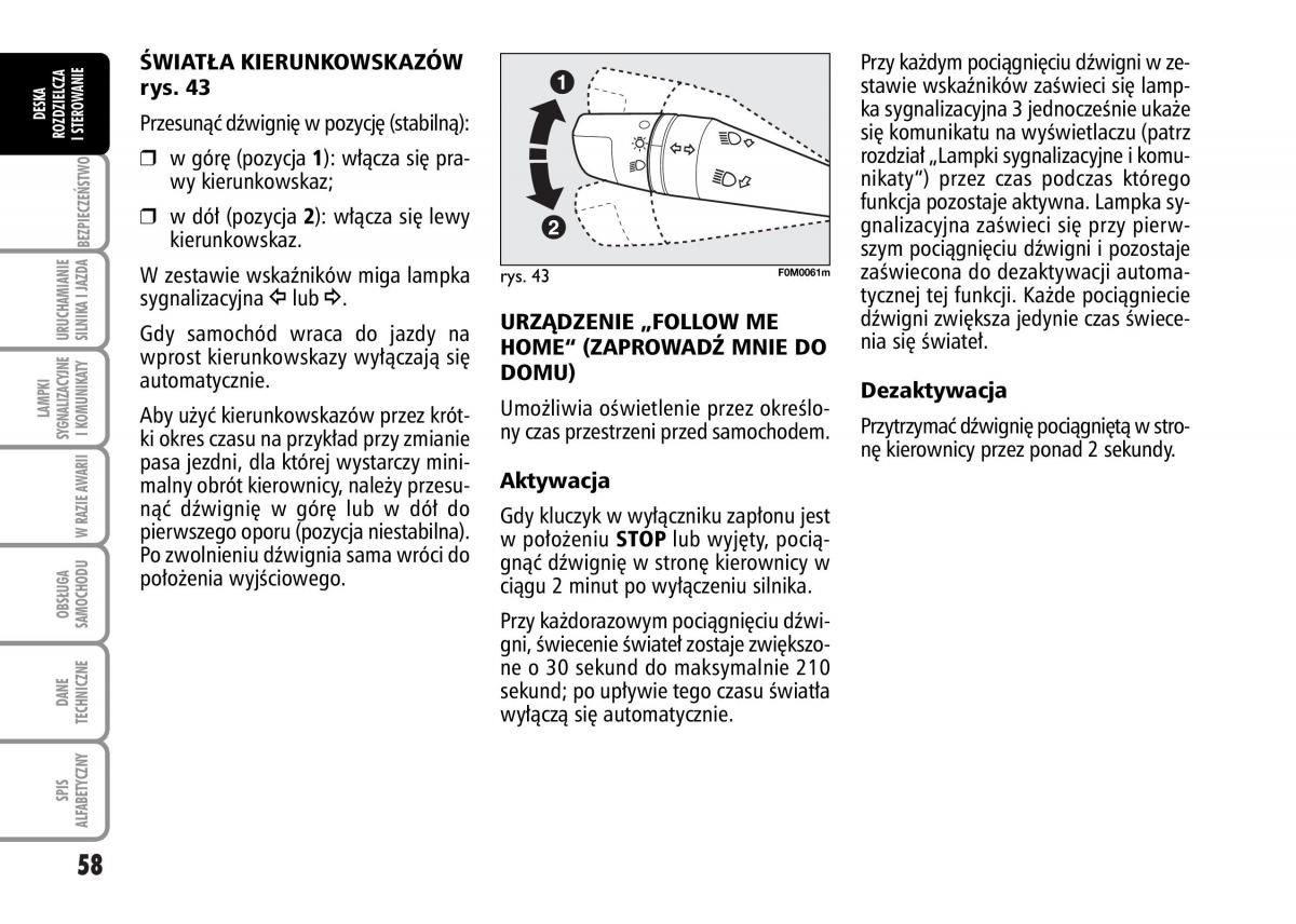 Fiat Grande Punto III 3 instrukcja obslugi / page 60