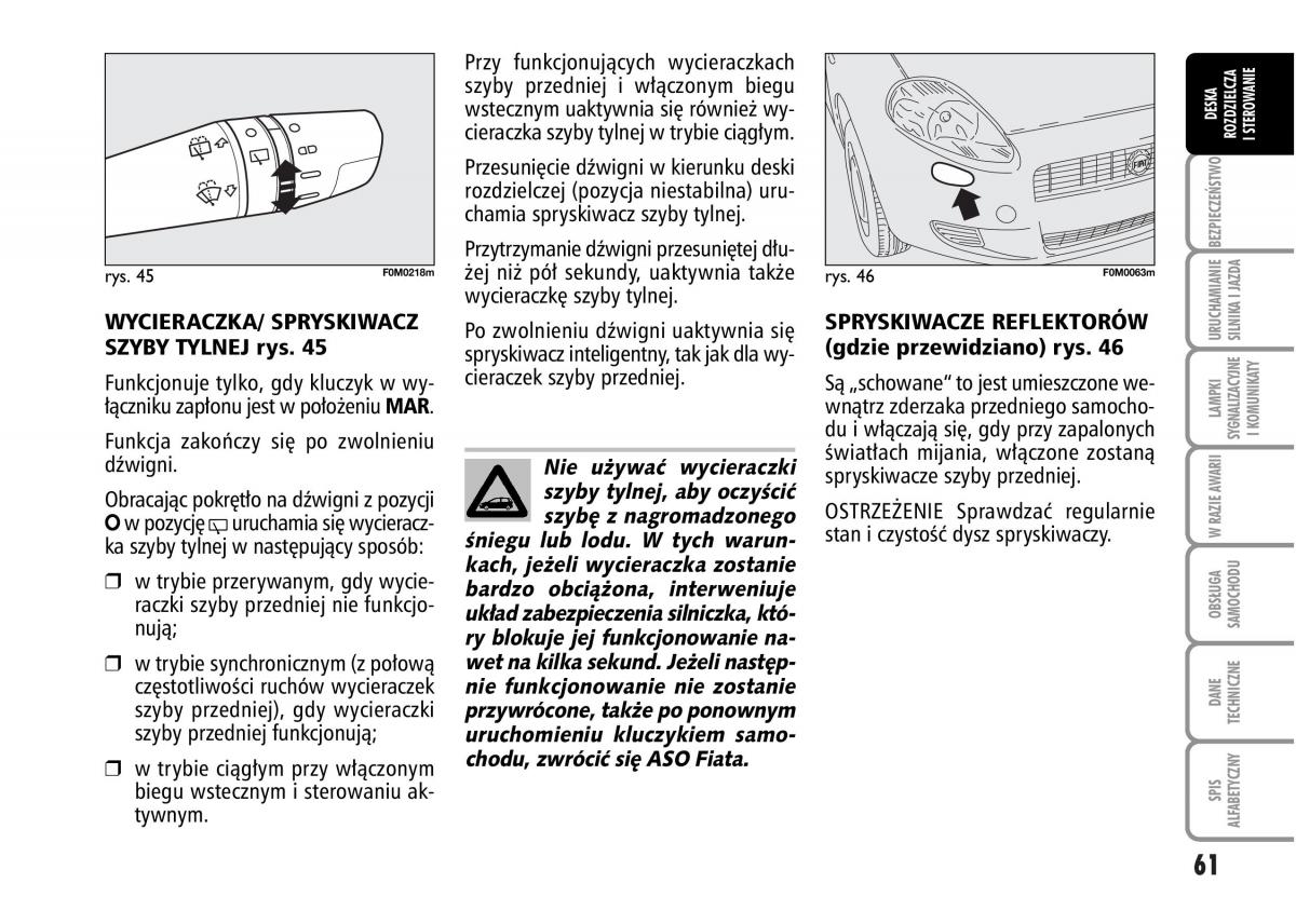 Fiat Grande Punto III 3 instrukcja obslugi / page 63