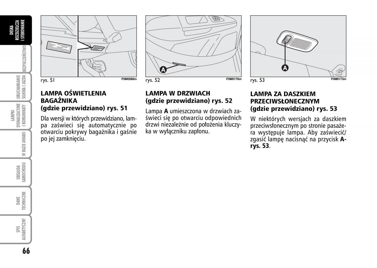 Fiat Grande Punto III 3 instrukcja obslugi / page 68