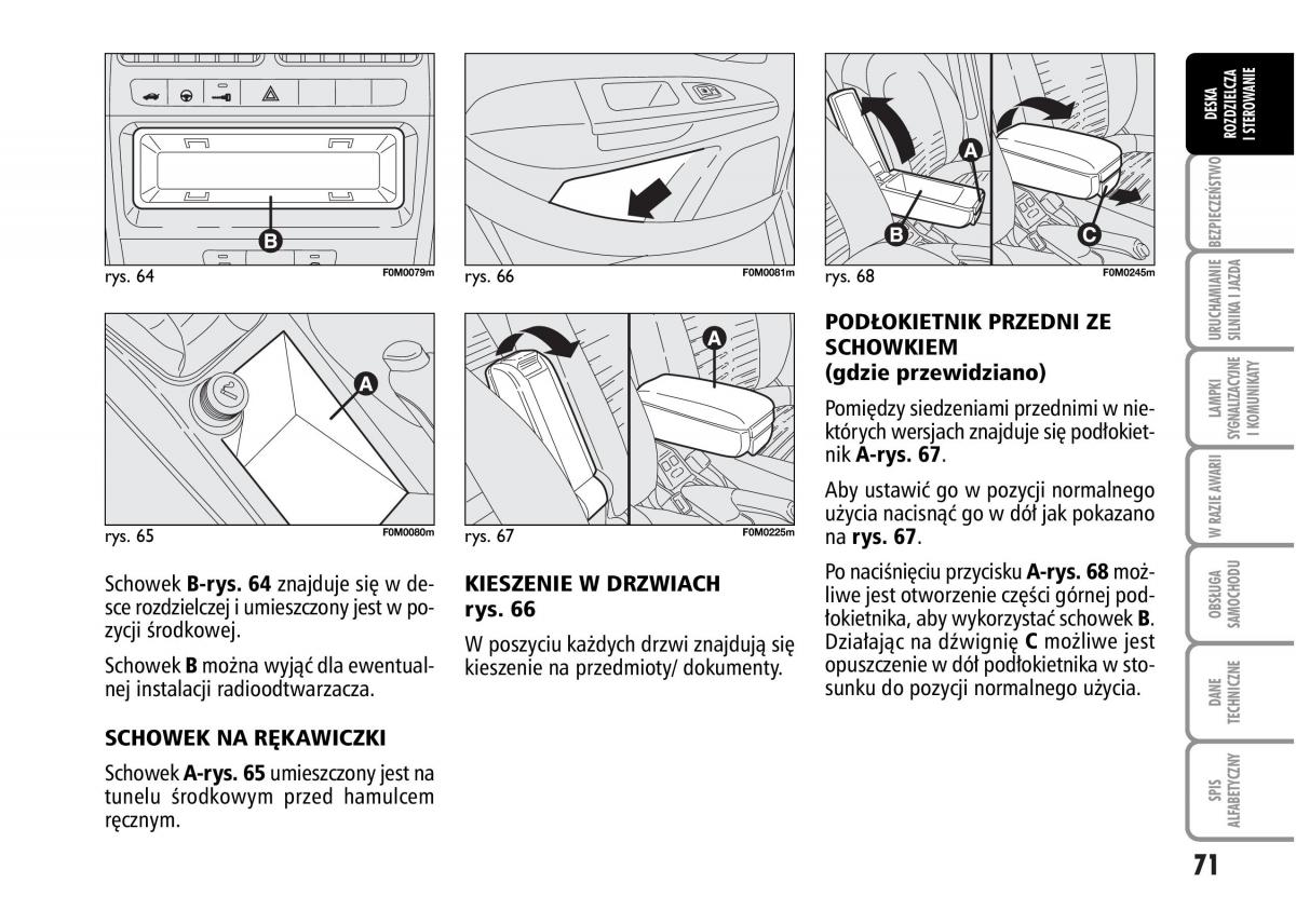 Fiat Grande Punto III 3 instrukcja obslugi / page 73