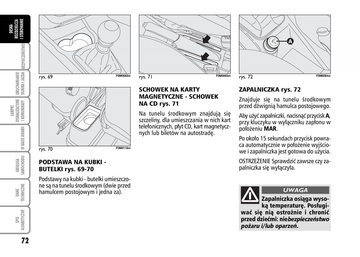 Fiat Grande Punto III 3 instrukcja obslugi / page 74