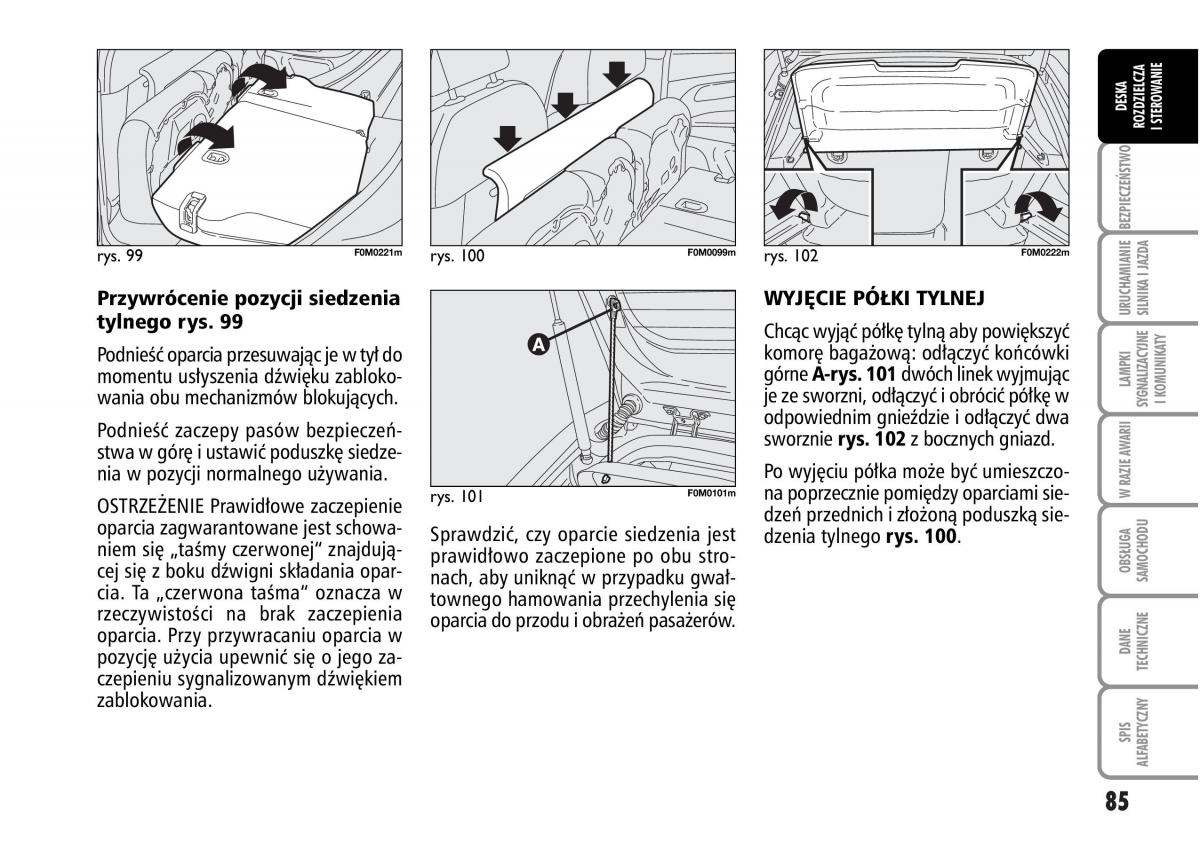 Fiat Grande Punto III 3 instrukcja obslugi / page 87