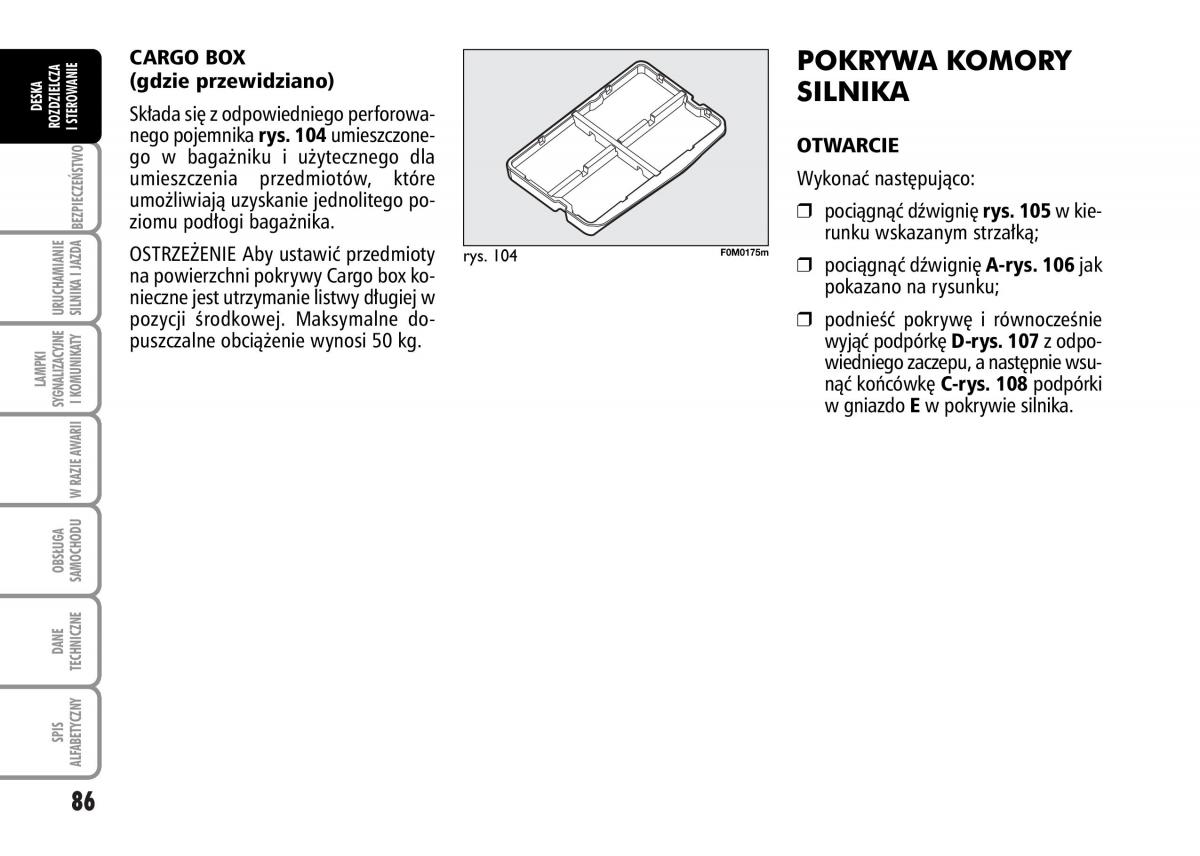 Fiat Grande Punto III 3 instrukcja obslugi / page 88