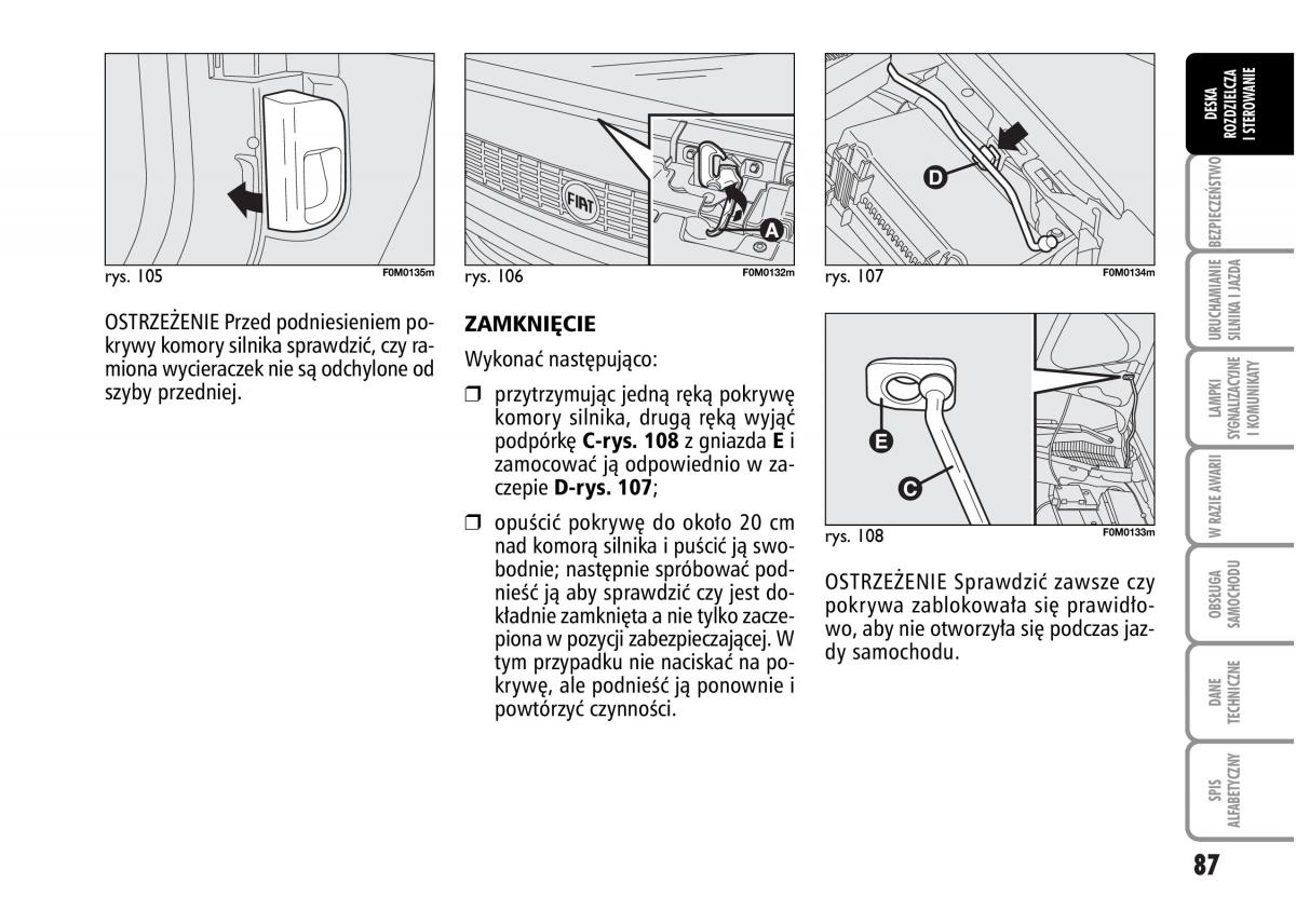 Fiat Grande Punto III 3 instrukcja obslugi / page 89