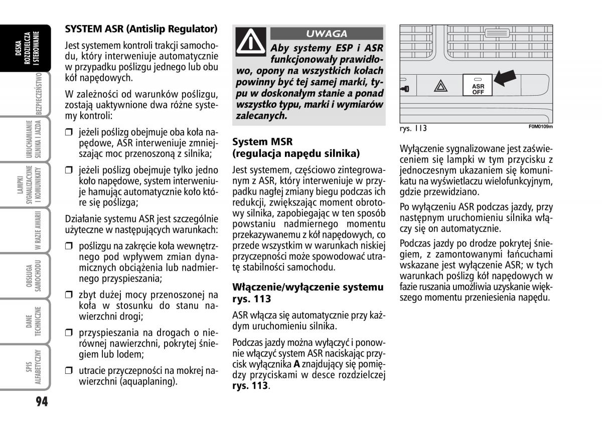 Fiat Grande Punto III 3 instrukcja obslugi / page 96