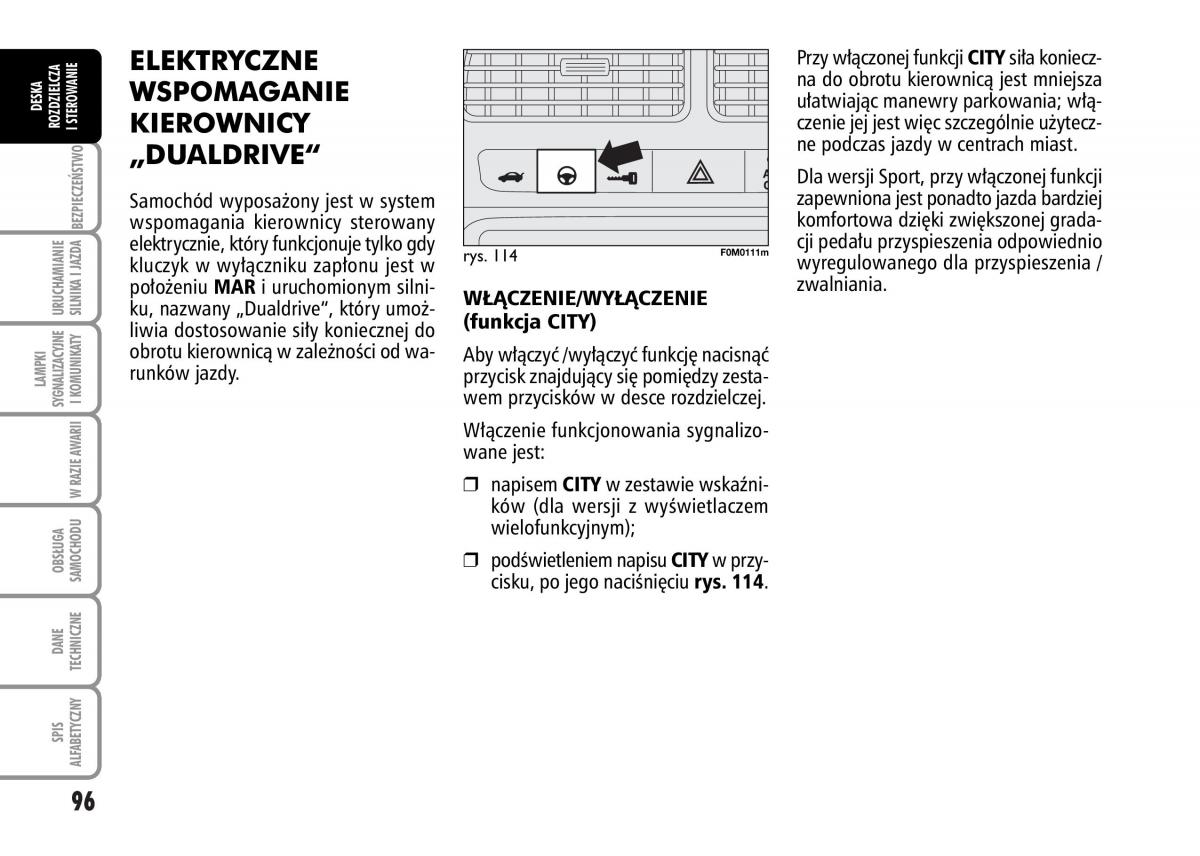 Fiat Grande Punto III 3 instrukcja obslugi / page 98