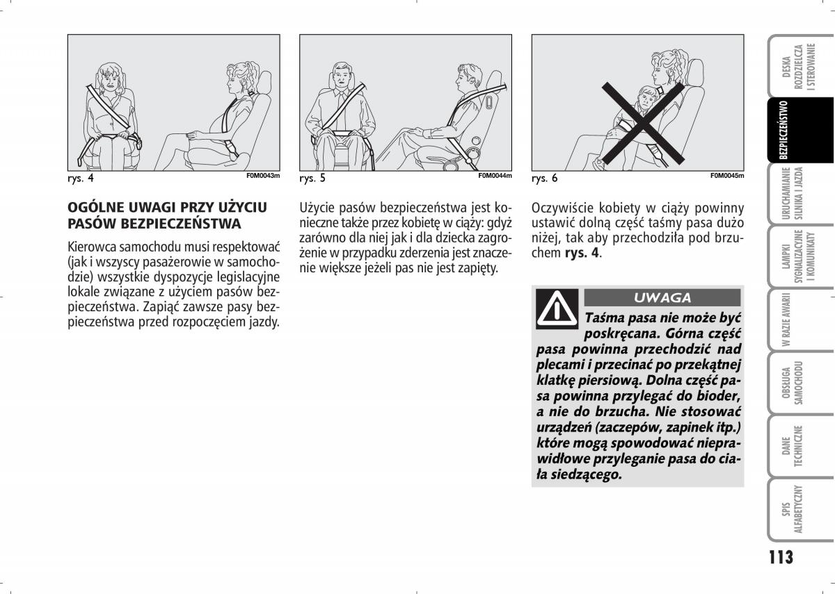 Fiat Grande Punto III 3 instrukcja obslugi / page 115