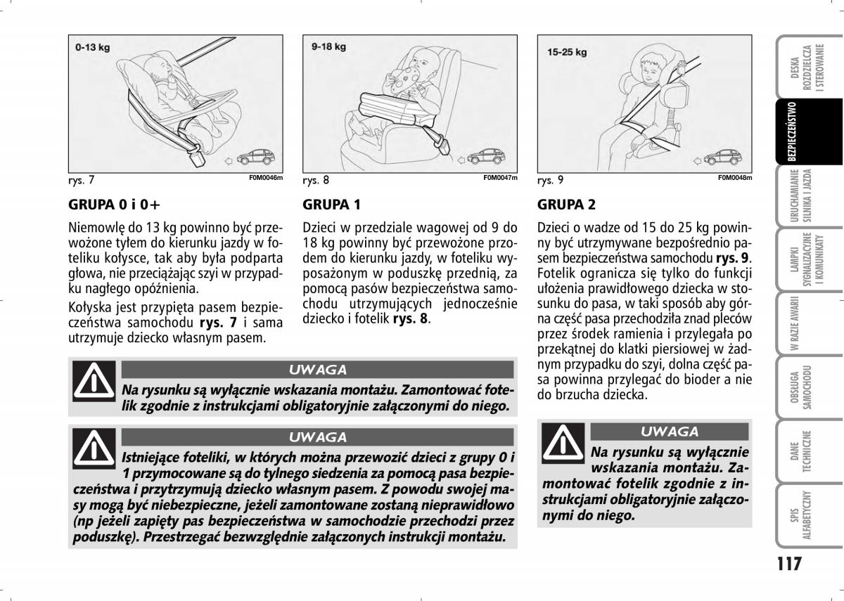 Fiat Grande Punto III 3 instrukcja obslugi / page 119