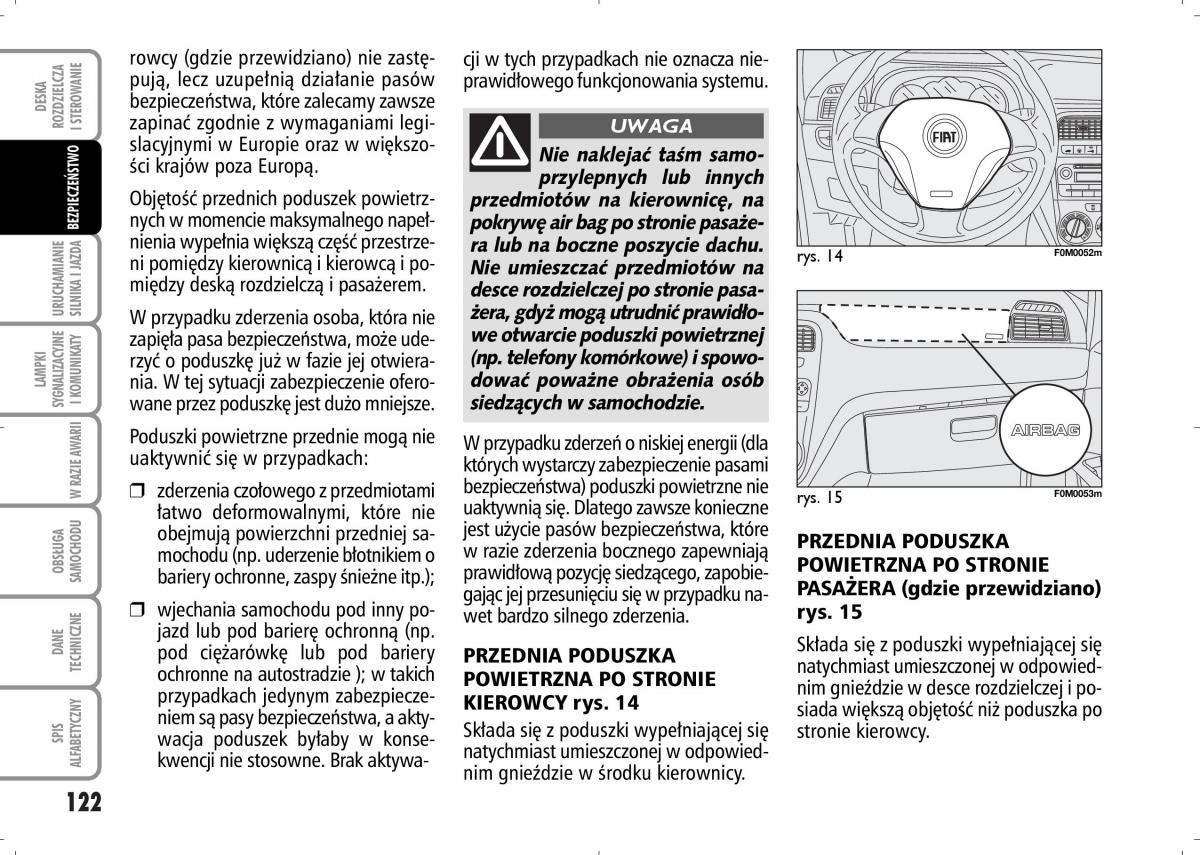 Fiat Grande Punto III 3 instrukcja obslugi / page 124