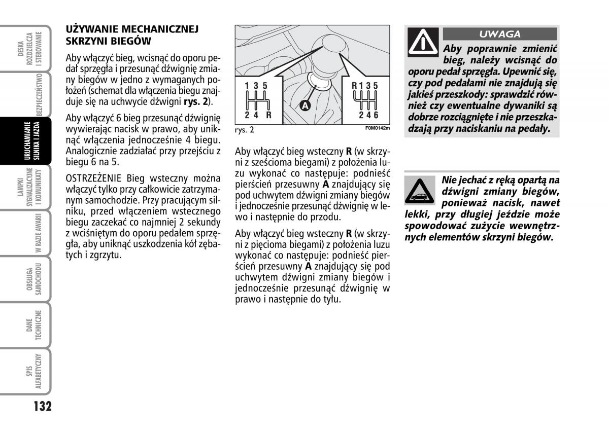 Fiat Grande Punto III 3 instrukcja obslugi / page 134