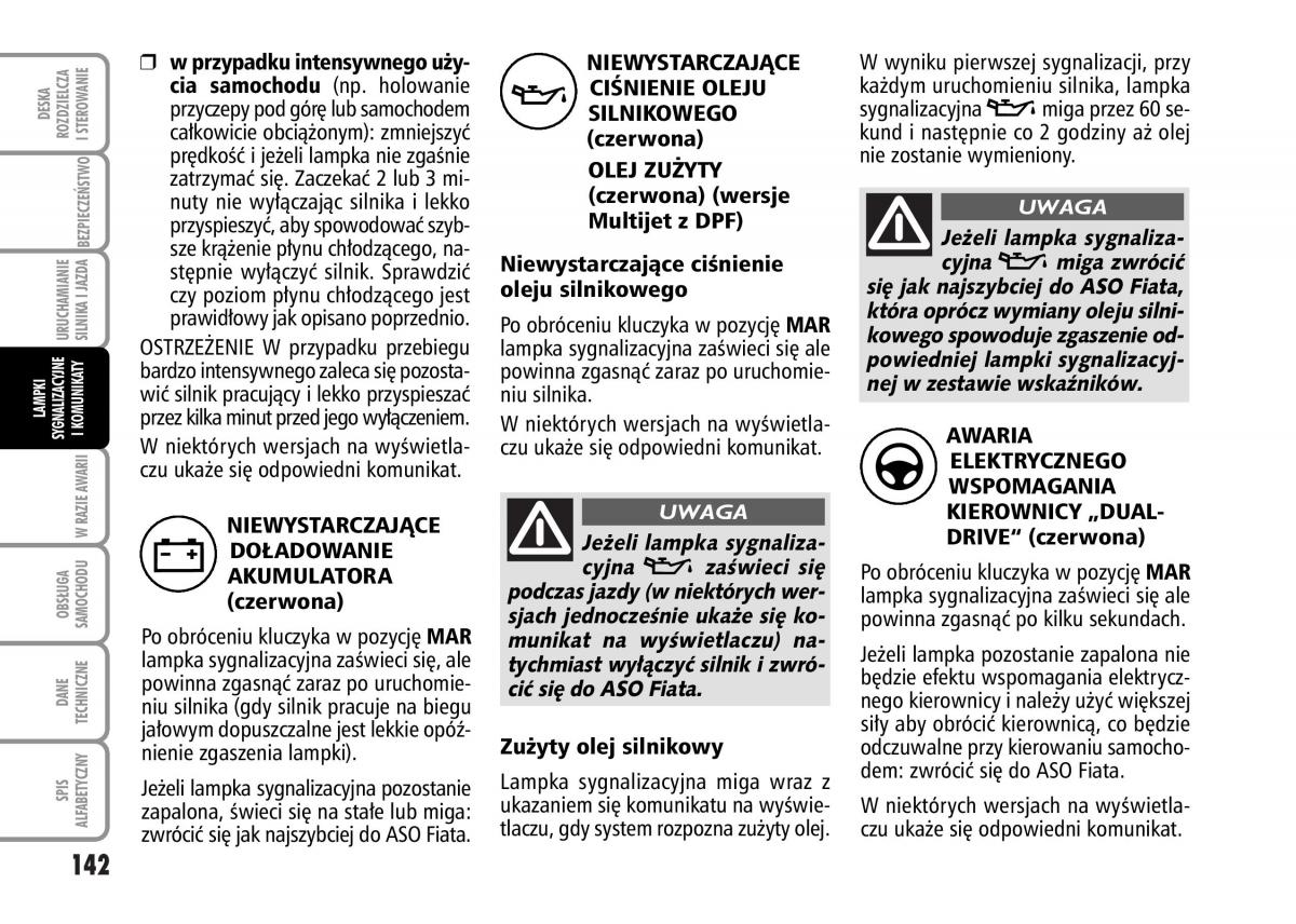 Fiat Grande Punto III 3 instrukcja obslugi / page 144