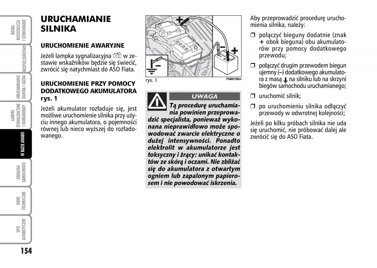 Fiat Grande Punto III 3 instrukcja obslugi / page 156