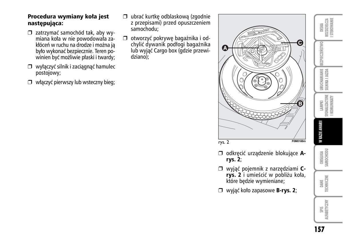 Fiat Grande Punto III 3 instrukcja obslugi / page 159