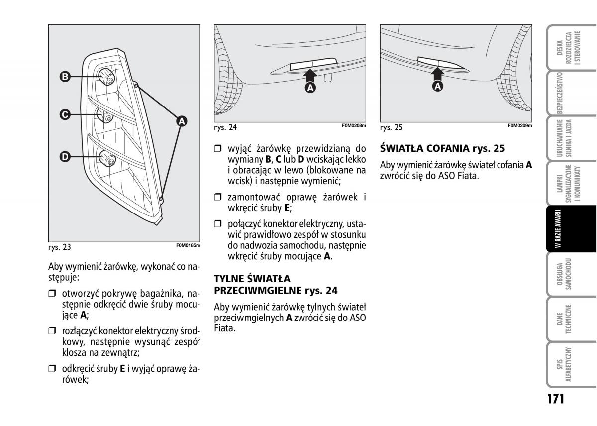 Fiat Grande Punto III 3 instrukcja obslugi / page 173