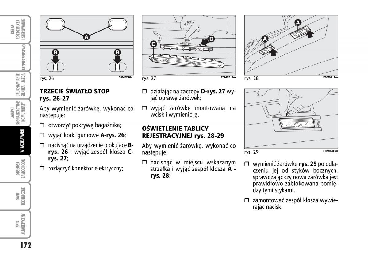 Fiat Grande Punto III 3 instrukcja obslugi / page 174