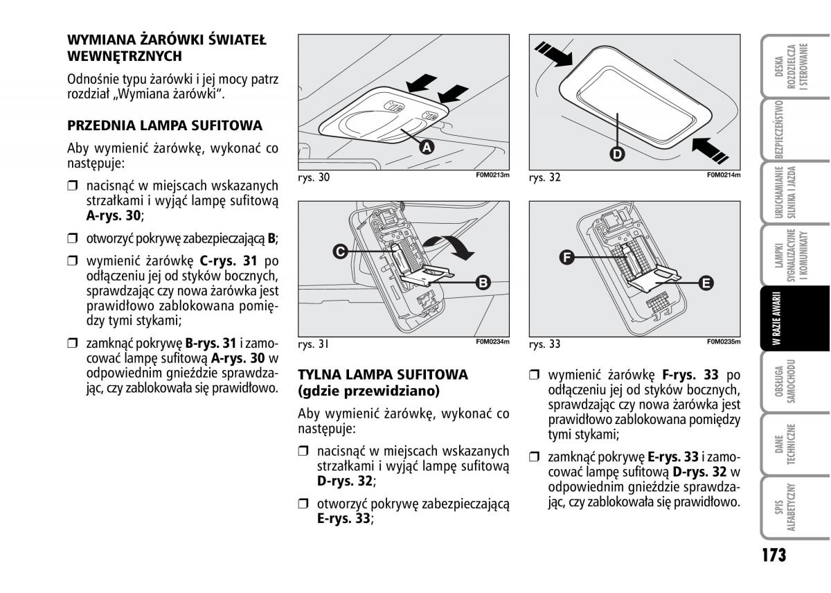 Fiat Grande Punto III 3 instrukcja obslugi / page 175