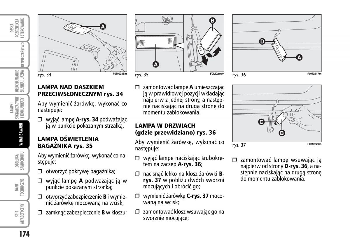 Fiat Grande Punto III 3 instrukcja obslugi / page 176