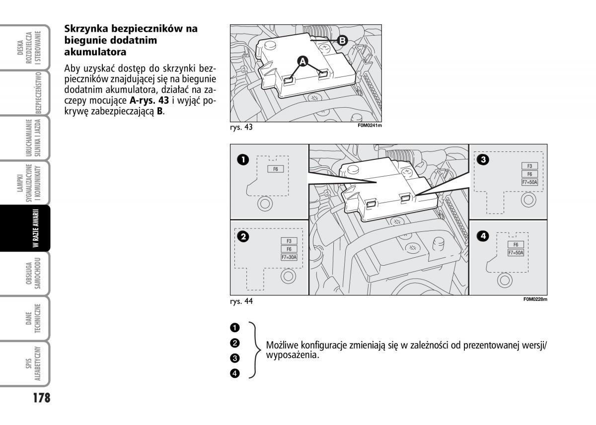 Fiat Grande Punto III 3 instrukcja obslugi / page 180