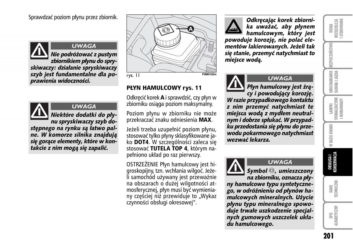 Fiat Grande Punto III 3 instrukcja obslugi / page 203