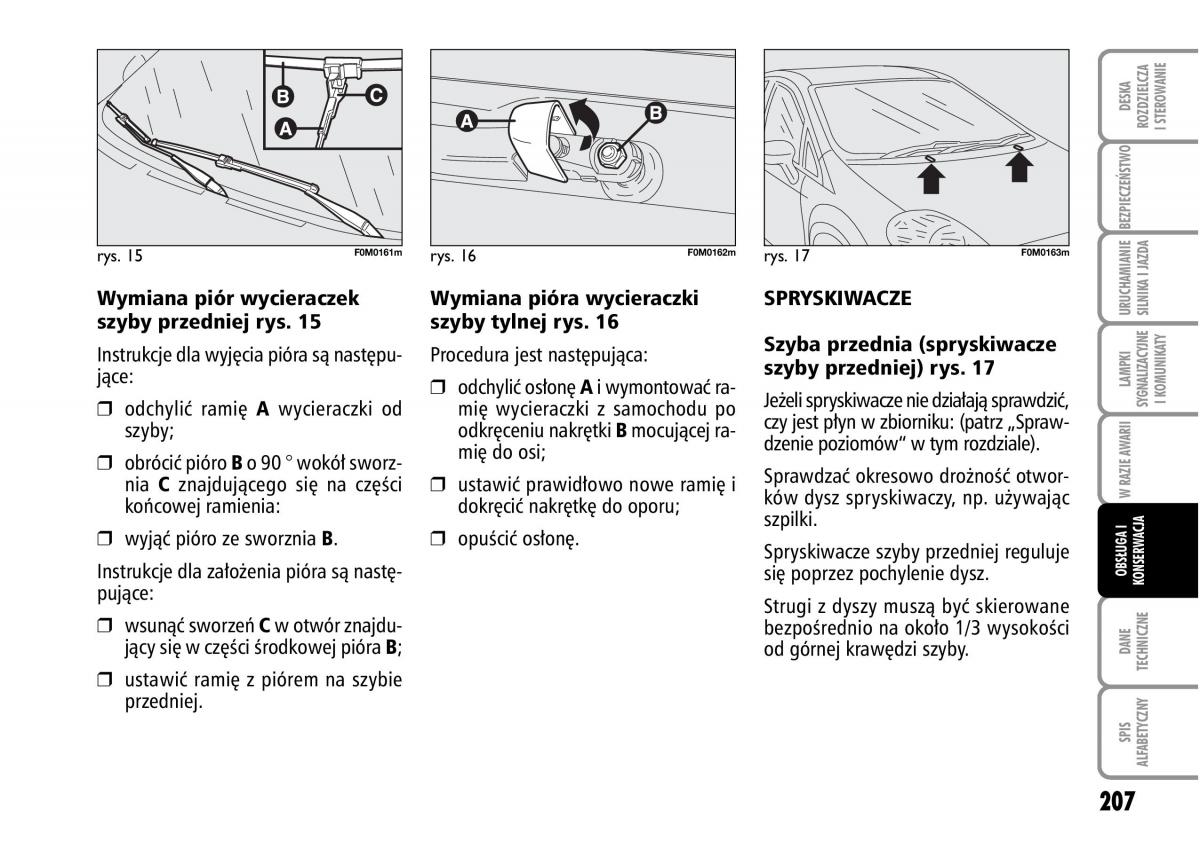 Fiat Grande Punto III 3 instrukcja obslugi / page 209