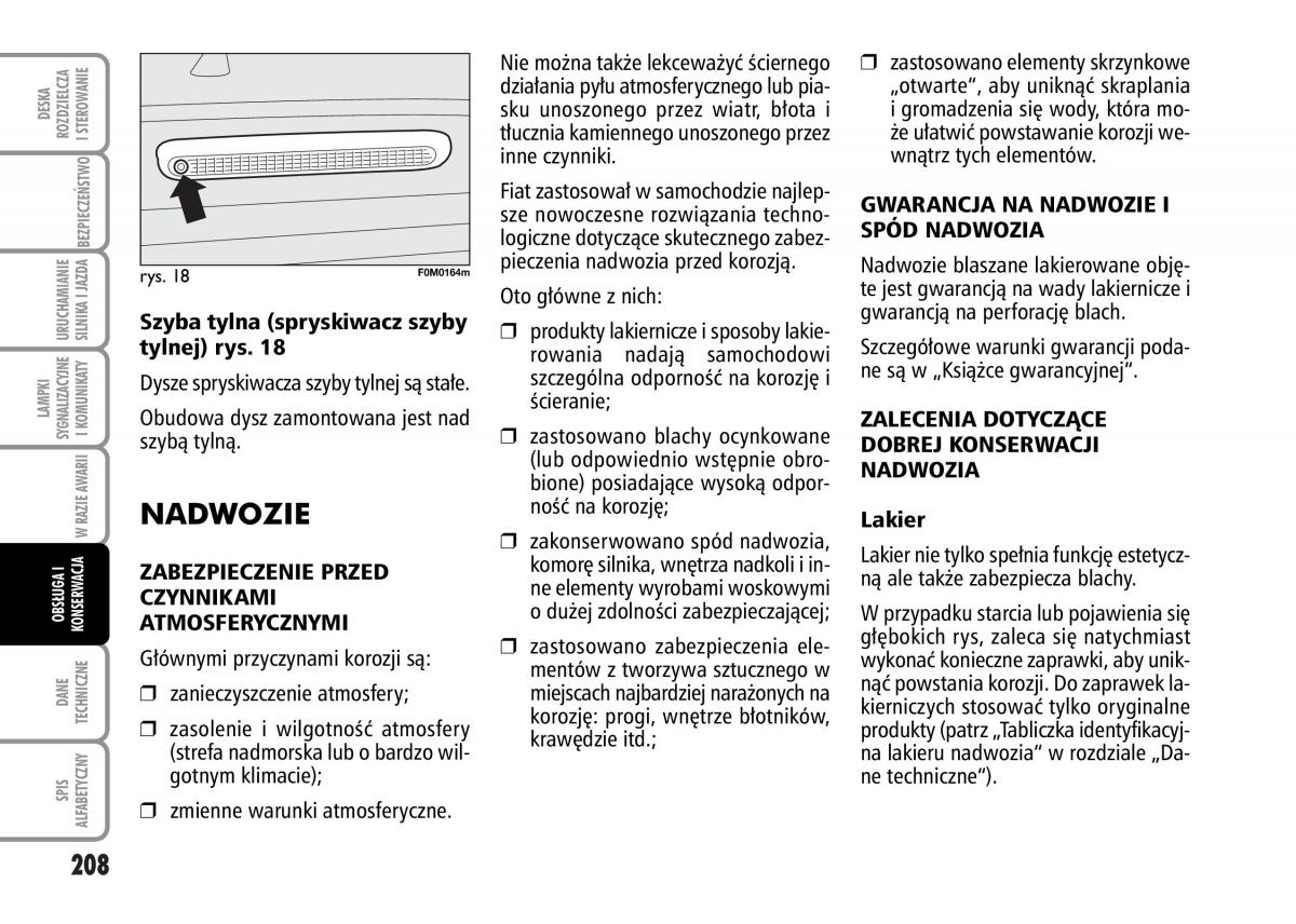 Fiat Grande Punto III 3 instrukcja obslugi / page 210