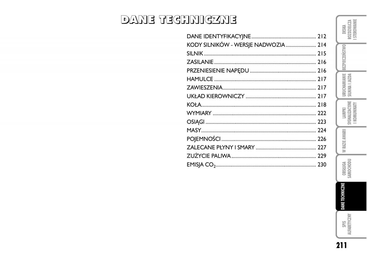 Fiat Grande Punto III 3 instrukcja obslugi / page 213