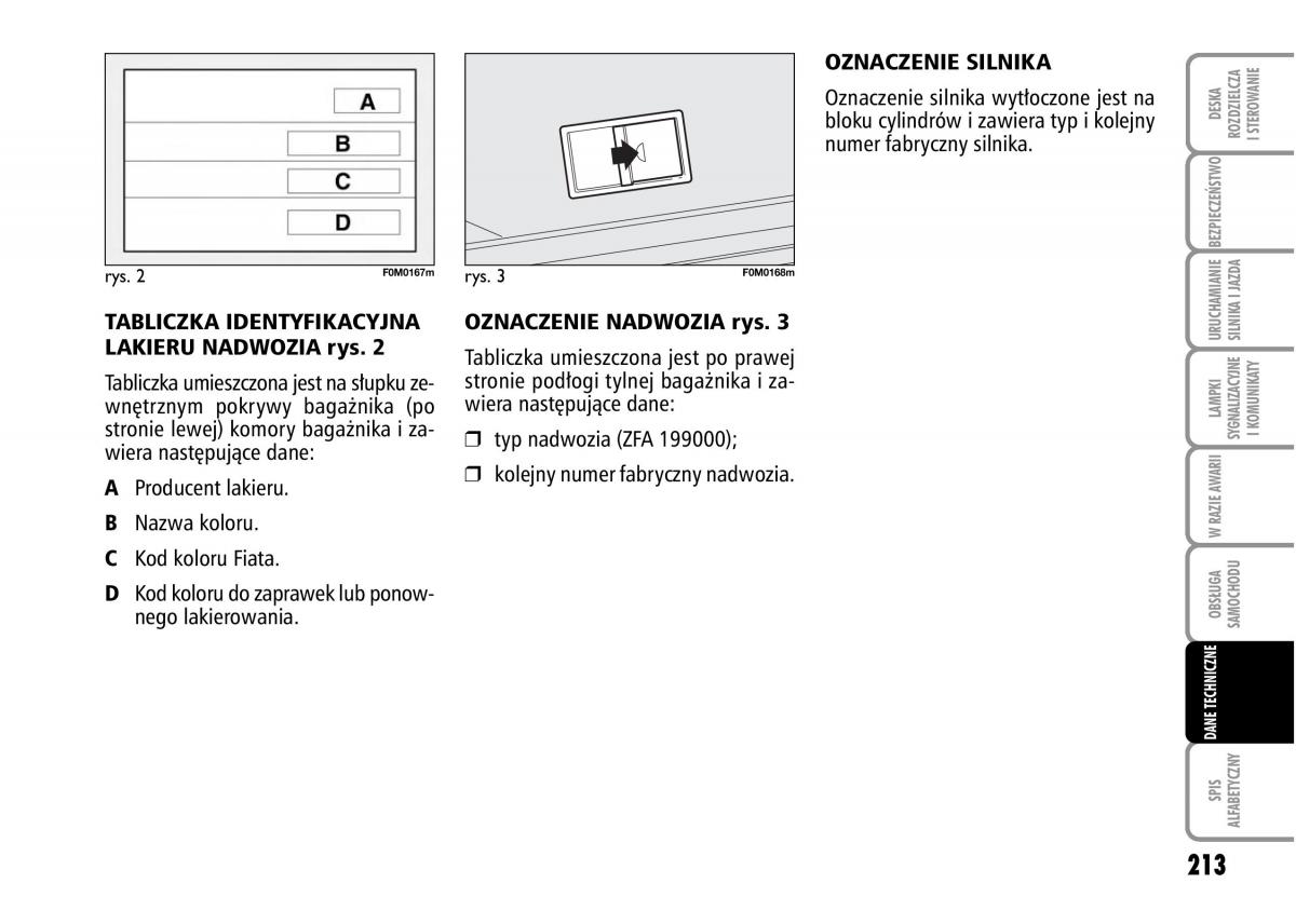 Fiat Grande Punto III 3 instrukcja obslugi / page 215