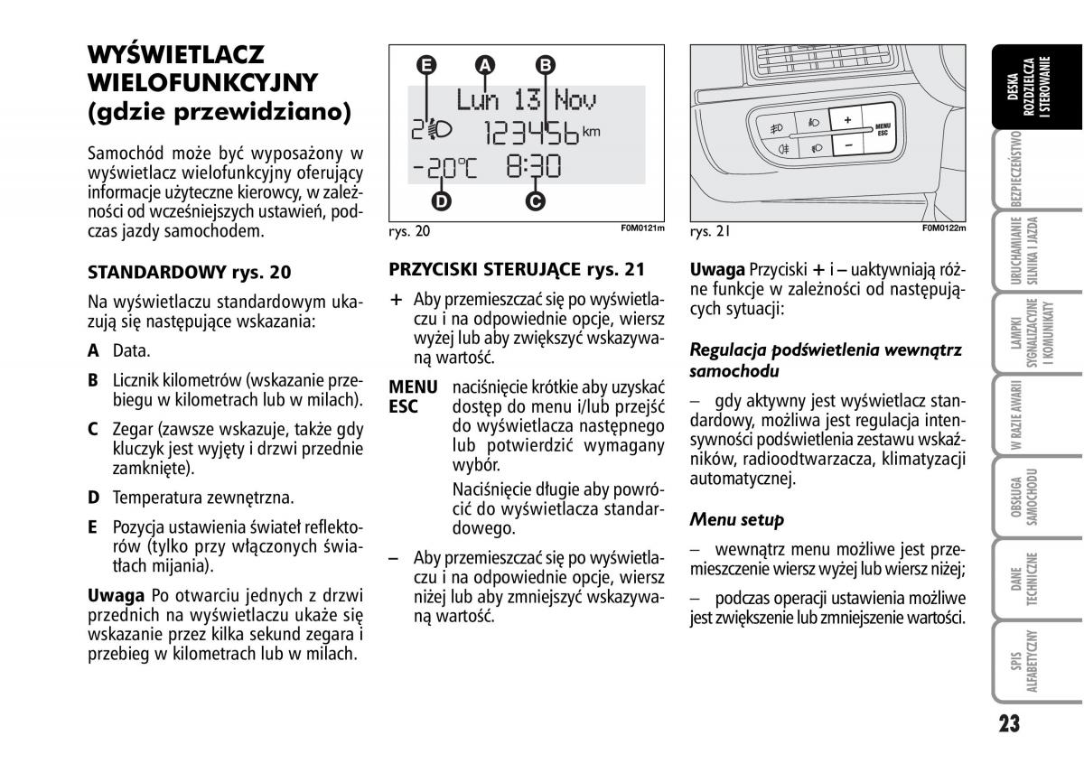 Fiat Grande Punto III 3 instrukcja obslugi / page 25