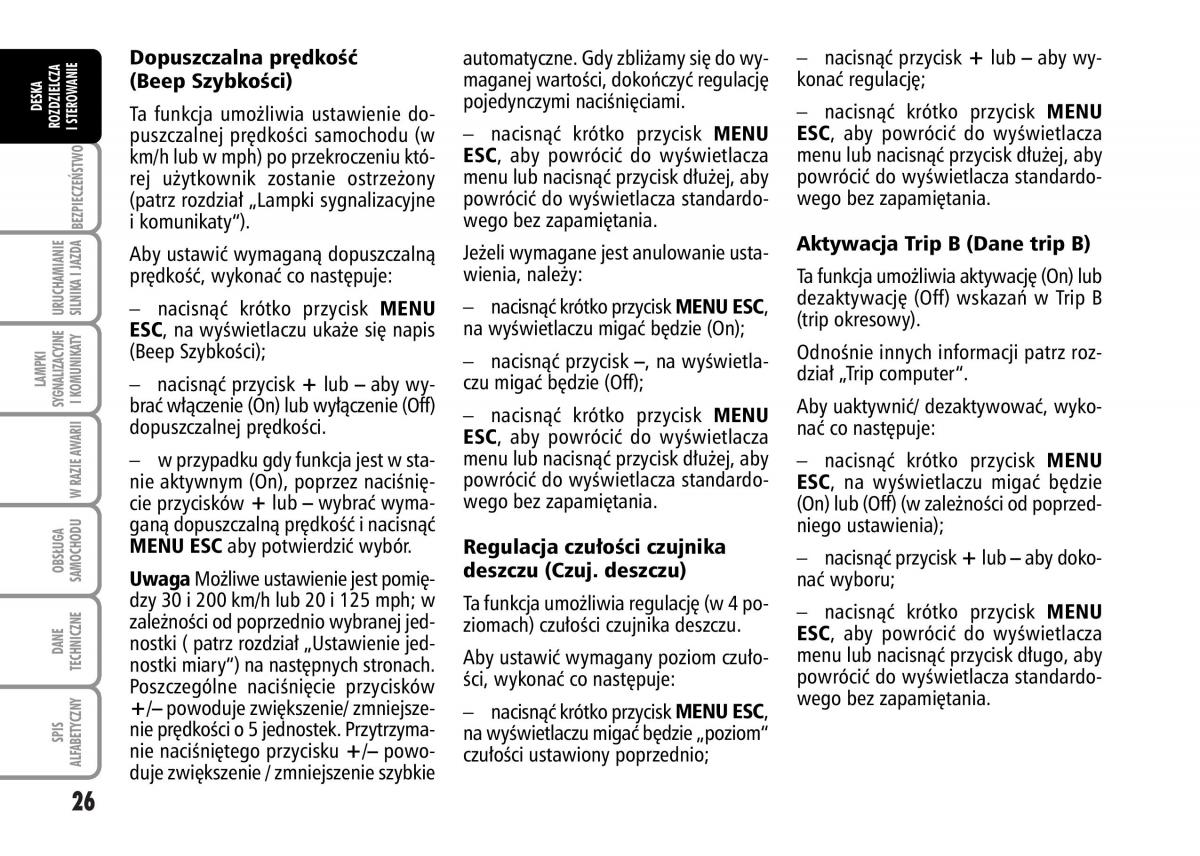 Fiat Grande Punto III 3 instrukcja obslugi / page 28