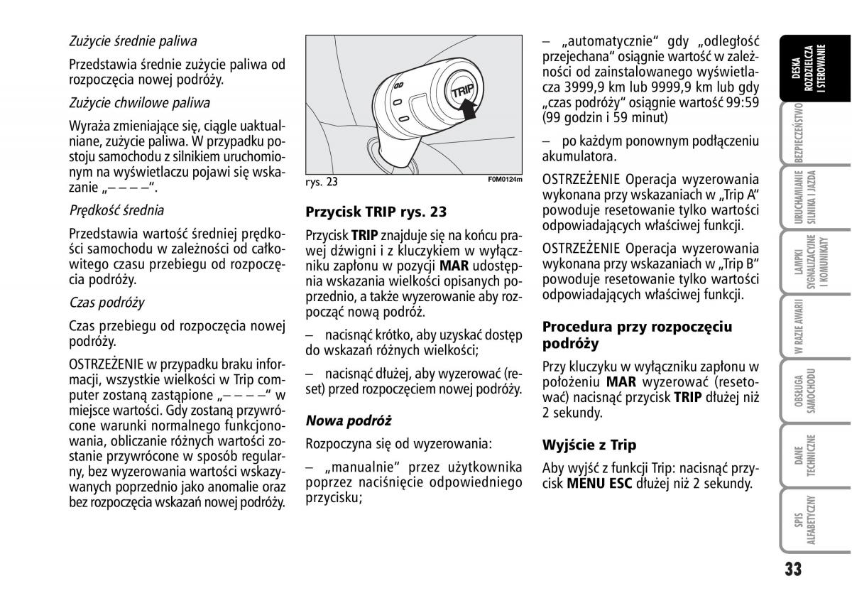 Fiat Grande Punto III 3 instrukcja obslugi / page 35