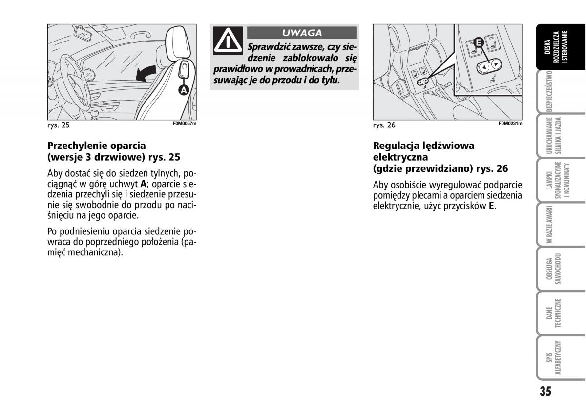 Fiat Grande Punto III 3 instrukcja obslugi / page 37