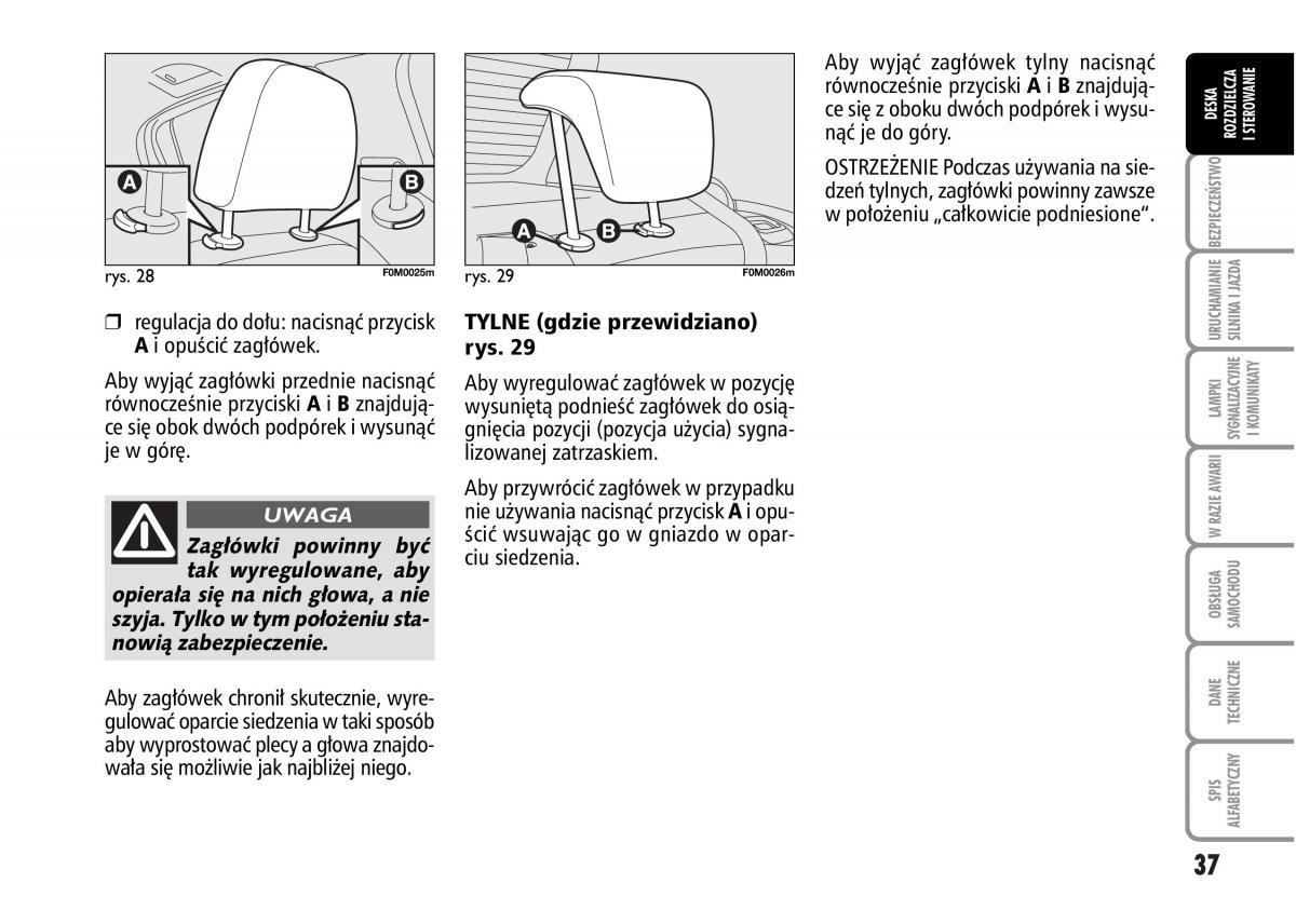 Fiat Grande Punto III 3 instrukcja obslugi / page 39